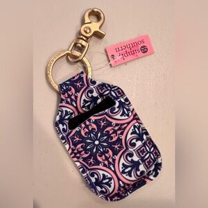 Simply Southern | Damask, key FOB, sanitizer, key chain.